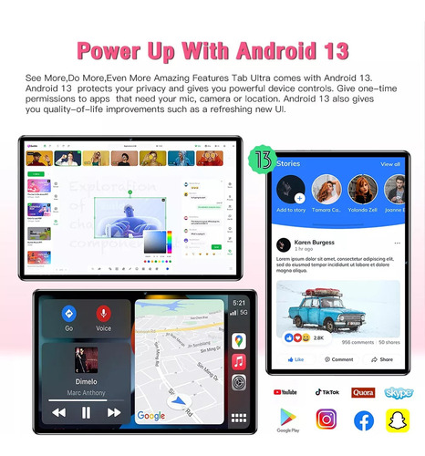 Tableta Inteligente Android S23 Pro 12 Pulgadas 12+512 Gb