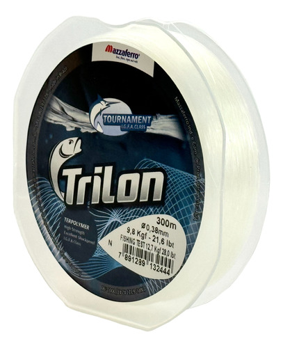 Nailon Trilon Blanco 0.38mm - 21 Libras Carrete 300 Metros