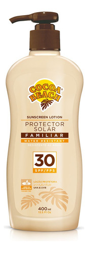 Protector Solar Familiar Factor Fps30 400ml Cocoa Beach