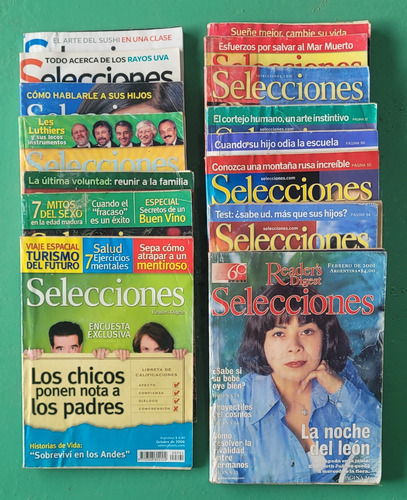 Selecciones - Lote De 15 Revistas De La Decada Del 2000 #f (Usado)