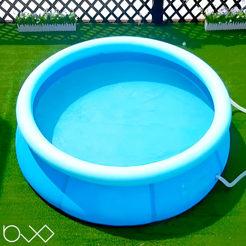 Kit Piscina Inflável 1000l + Bomba De Ar Manual Portátil