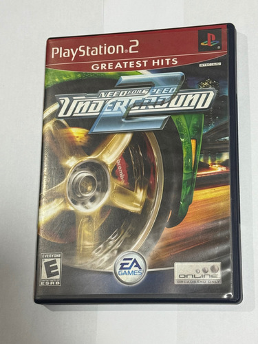 Need For Speed Underground 2-ps2 Case /manual /mídia Ruim) (Usado)