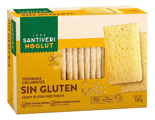 Noglut Tostadas Ligeras Sin Gluten 100 G