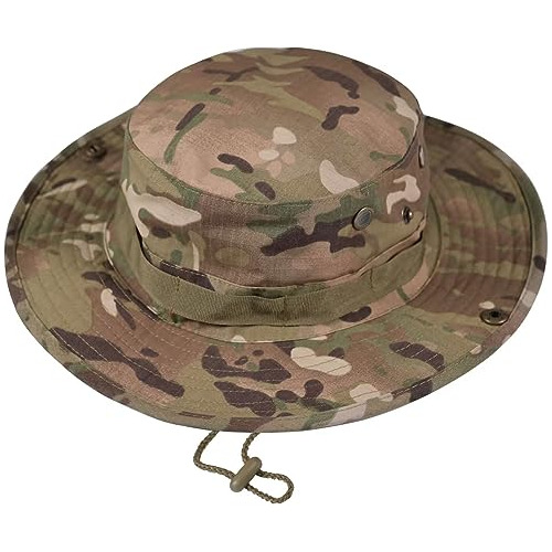 Sombrero Militar Camuflado Con Cordón A Prueba De Viento