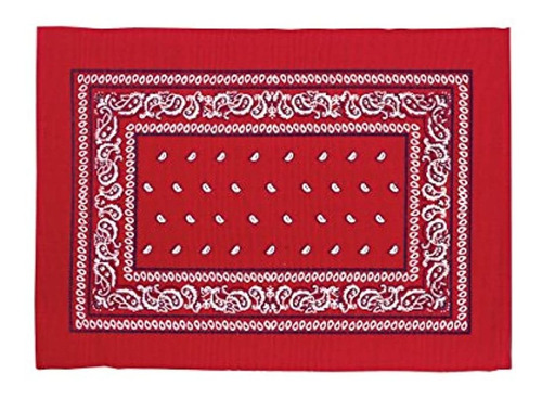 C Y F Enterprises Bandana Placemat Red Conjunto De 4 8426219