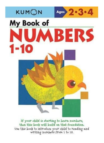 Libro Kumon Mi Libro De Números Del 1 Al 10 Matemáticas Niño