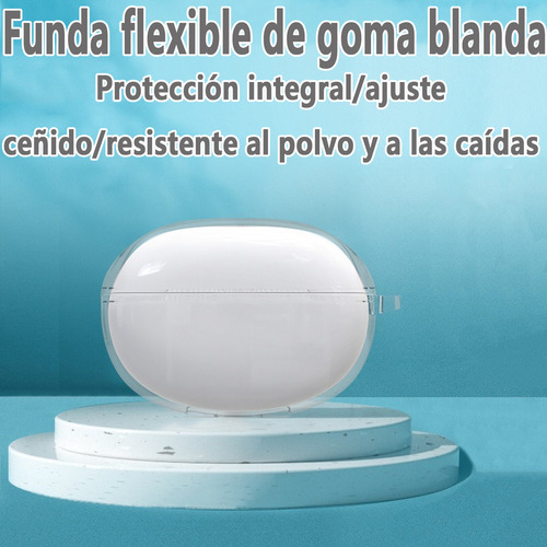 Usdilu Funda Case Para Honor Earbuds X7i Color Transparente