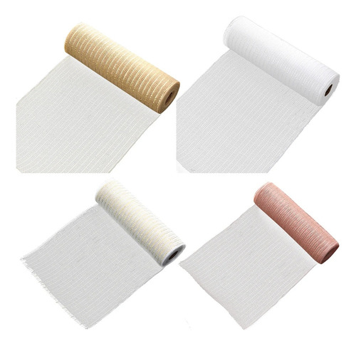 . 91cm Cinta De Malla Navideña Malla Decorativa Multiusos