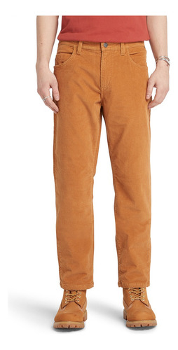 Pantalón Timberland Tiro Medio En Color Ocre Para Hombres