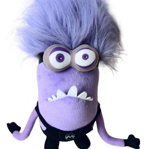 Para 2ps Diablo De Muñeco De Peluche Minion Morado