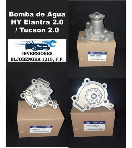 Bomba De Agua Hyundai Elantra / Tucson / Kia Karens
