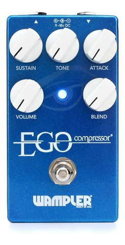 Imagem 1 de 4 de Pedal de efeito para instrumento de cordas Wampler Ego Compressor  azul