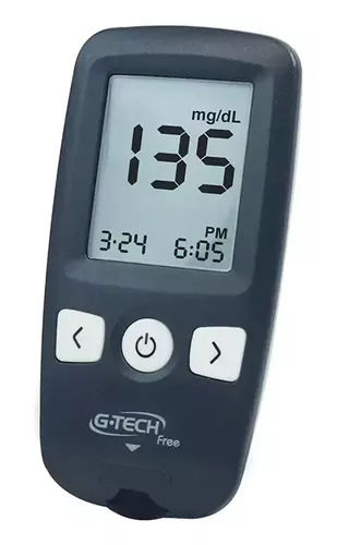 Kit de medidor de glucosa gratuito con 10 tiras, 10 G-tech Lancet