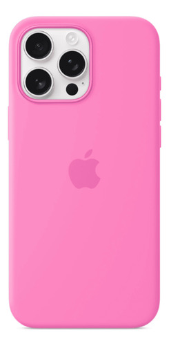 Case Silicone Magsafe Capa iPhone 16 Pro Max Rosa-peônia