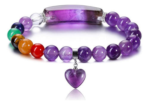 Top Plaza Pulsera De Piedra De Cristal Curativo De Fluorita 