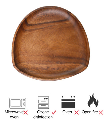 Bandeja De Servir De Madera Rústica Hecha A Mano Con Decorac