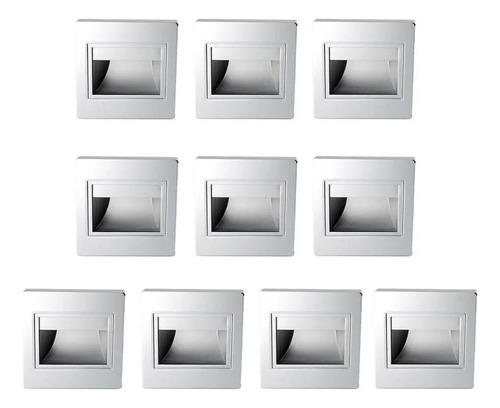 Lámpara Led Empotrable De Pared, 10 Unidades, 1,5 W, Luz Ext