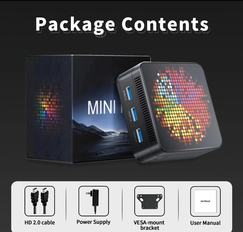 Mini Pc Intel N100 Ddr4 4 Core Smart Mini Pc 16gb 512gb