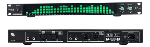 Analizador Espectro Audio Digital Verde Pantalla Musical 1u