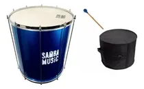 Comprar Kit Surdo\u002Fsurdão Samba Music 60 X 18'' Aro Bala Azul 932maaz