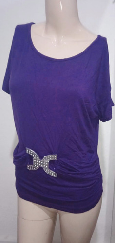 Blusa Color Lila Talle G 