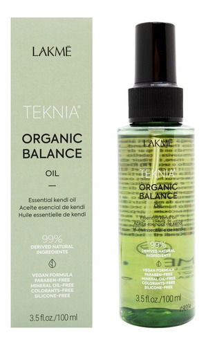 Lakme Organic Balance Oil Aceite Esencial Kendi Vegano 100ml