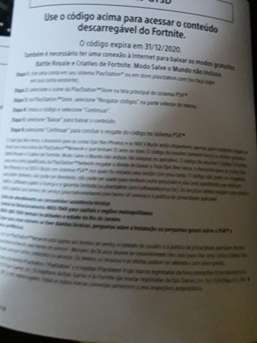 Voucher Fortnite Pacote Neo Versa + 500 Vbucks Ps4