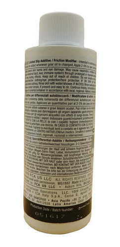 Imagen 2 de 4 de Adhitivo De Friccion De Diferencial Mopar 120ml.