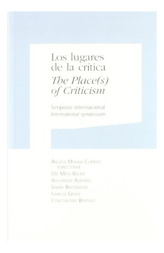 Libro Los Lugares De La Critica  De V.v.a.a.