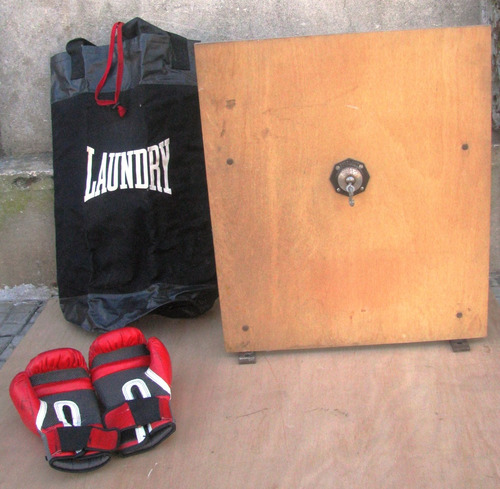 Bolsa De Boxeo C/ Soporte Y Guantes Everlast