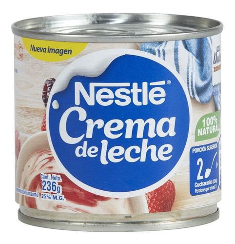 Crema De Leche Nestlé Lata Abre Fácil 236 G