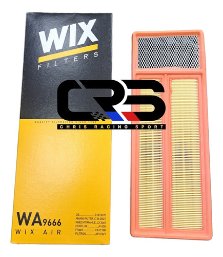 Filtro De Aire Peugeot Bipper/nemo 1.3 Hdi 2013-2018 Wix