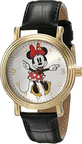 Reloj Mujer Disney Cristal Mineral 38 Mm Wr 30m W001879