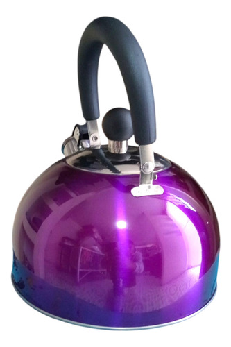 Tetera Cafetera G, De 2 Litros Acero Inoxidable Nuevo Modelo Violeta