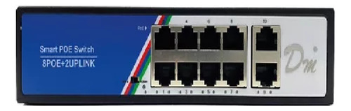 Switch 10 Puertos 8 Poe + 2 Puertos 100mbps