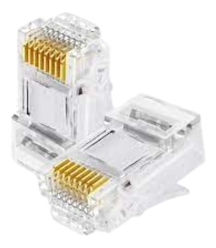 Plug Conector  Rj45  Y Capuchones  Utp Cat 6  X 50 Unidades