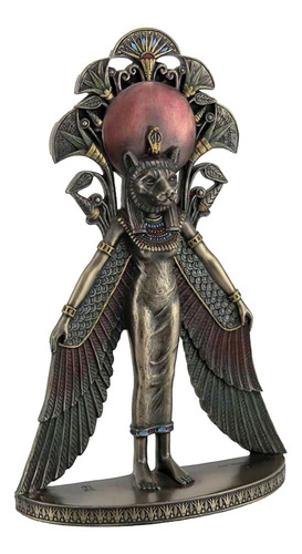 Placa De Pared Diosa Egipcia Sekhmet Con Alas De Isis