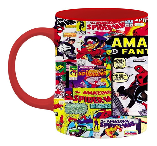 Taza Spiderman Comics