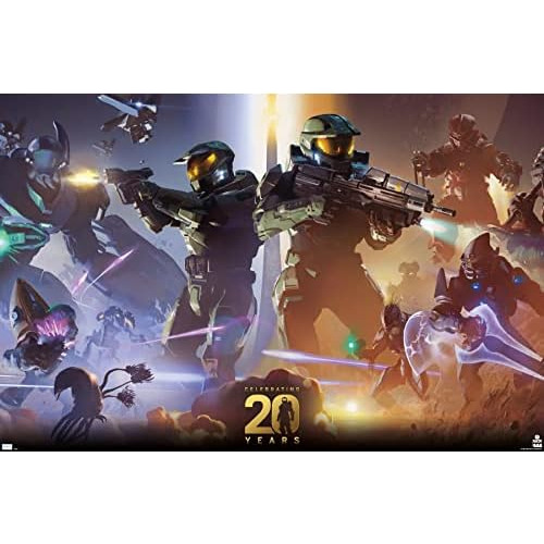 Póster De Halo 20 Años, 22.37  X 34.00 , Versión Pre...