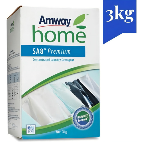 Sabão Em Pó Amway Sa8 3kg Biodegradável E Concentrado