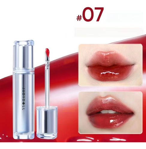 Brillo labial Judydoll pera tostada escarchada 07 color color de pera tostada escarchada