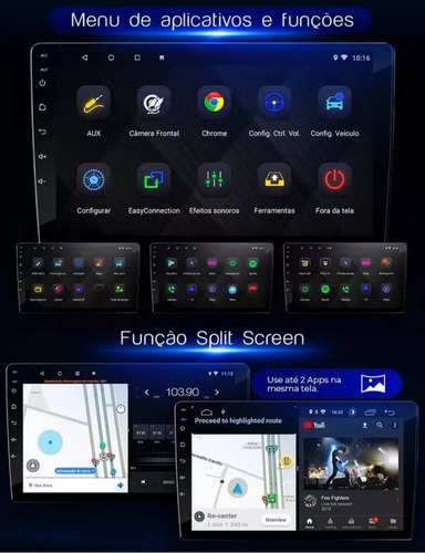 Kit Multimidia Android Auto Carplay Wifi Peugeot 208 3008