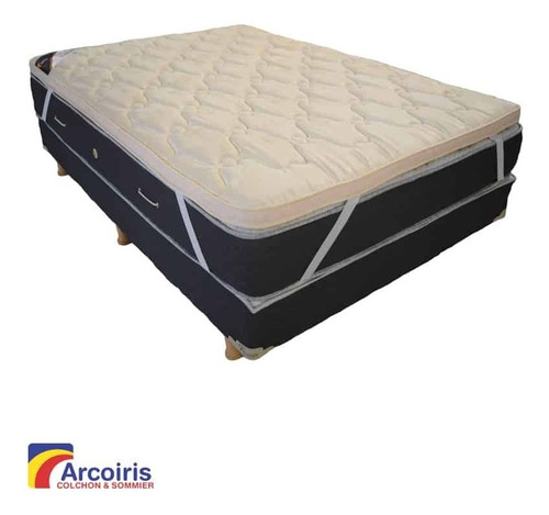 Imagen 6 de 6 de Arco Iris Pillow Hipersoft Desmontable Matelaseado 130x190