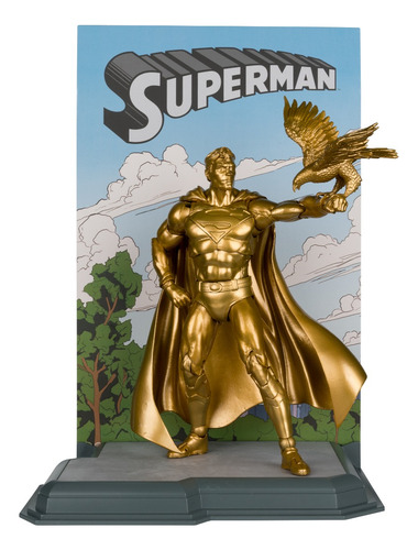 Mcfarlane Sdcc 2024 Superman Centennial Park Tribute Gold