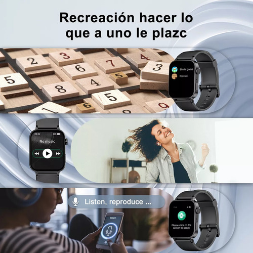 Reloj Inteligente Smart Watch BAOLUBAO Modelo R30 Pro De 1.85´ Smartwatch Mujer Hombre Smartwatch Asistente De Voz