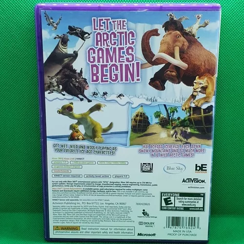 Jogo Kinect Ice Age / Era Do Gelo Continental Drift Xbox 360