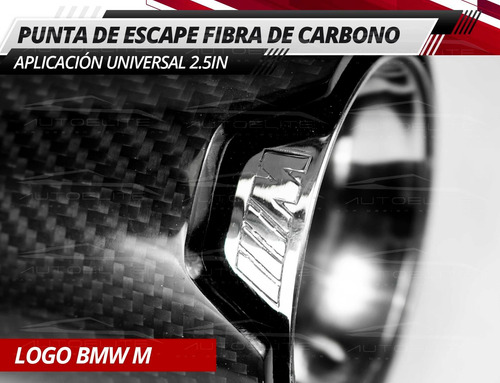 Imagen 4 de 9 de Punta Salida Escape Bmw M Fibra Carbono 2.5 Acd Performance