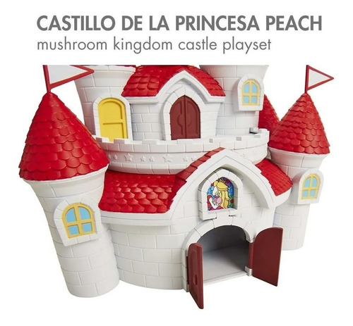 Imagen 4 de 6 de Castillo Mushroom Kingdom Deluxe Mario Bros Nintendo Figuras