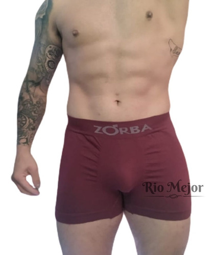 Imagen 5 de 10 de Promo Pack X 6 Boxers Zorba Lisos Sin Costura Algodón