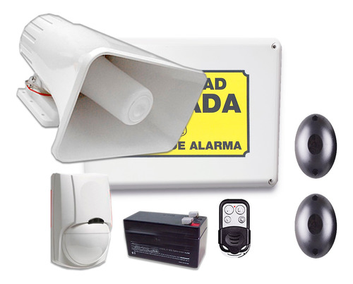 Kit Alarma Inalámbrica Magnético Pir Control Batería Estrobo